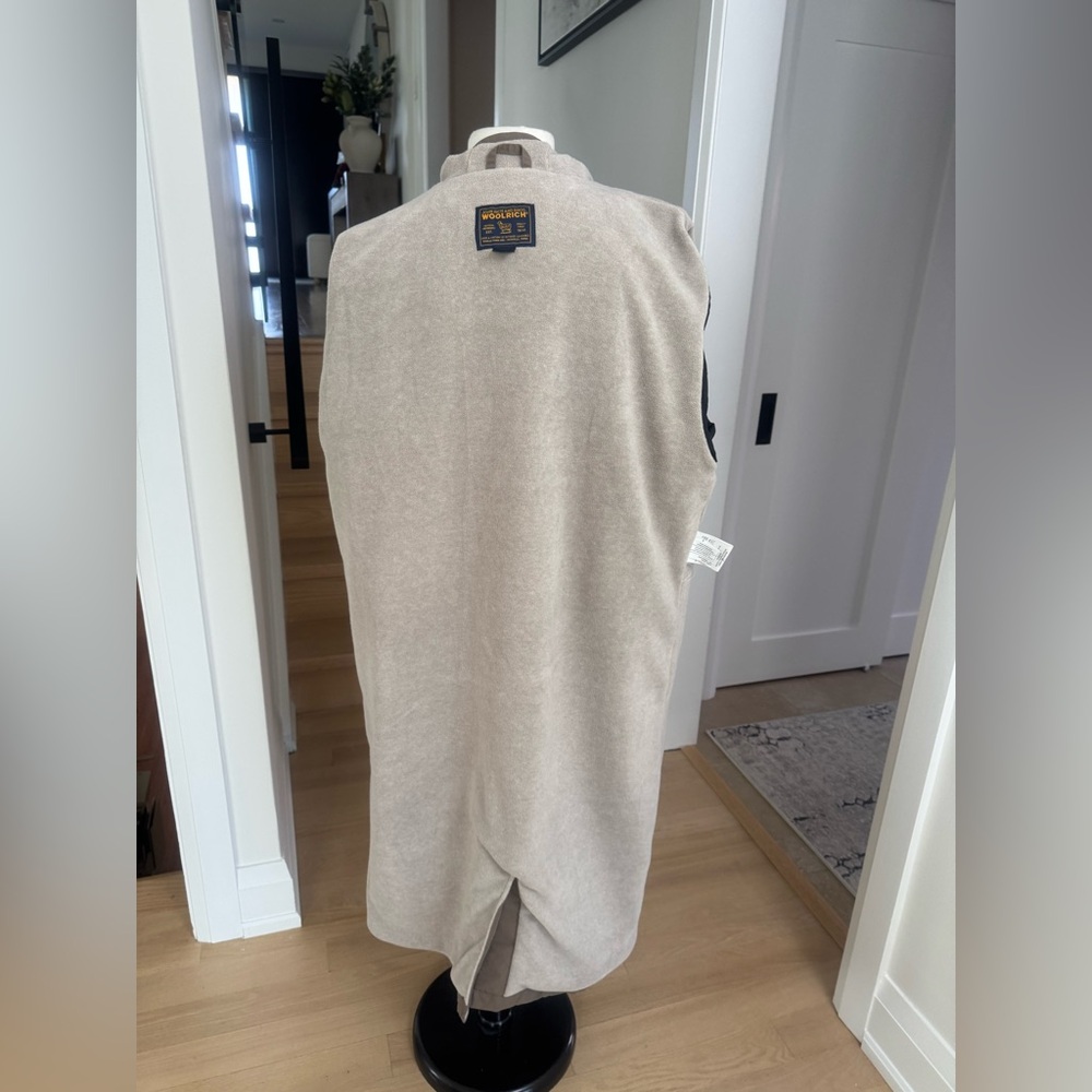 Woolrich Taupe Colour Women’s Long Hooded Parka Coat 2-Layer Lined XL - Picture 6 of 12